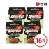 농심 짜파게티 더블랙 멀티 ( 116g x 4봉 ) 4팩 + 사은품 이디야 커피 2T, 4개